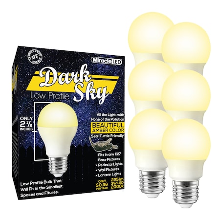 Miracle Led Dark Sky 3W LED Lightbulbs, 6PK 603567